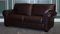 Brown Leather Three to Four Seater Sofa, 1980s 4