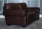 Brown Leather Three to Four Seater Sofa, 1980s 5