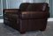 Brown Leather Three to Four Seater Sofa, 1980s 6