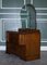Vintage Art Deco Hand Carved Oak Dressing Table with Mirror, 1970s 5