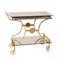 20th Century French Three Tier Brass & Glass Bar Trolley by Maison Bagues from Maison Baguès, 1960s, Image 1