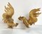 Gilt Brass Rooster Figures, France, 1960s, Set of 2 3