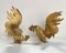 Vergoldete Messing Hahnenfiguren, Frankreich, 1960er, 2er Set 5