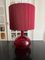 Red Vintage Glass Lamp from Ikea, 2000s 1