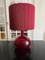 Red Vintage Glass Lamp from Ikea, 2000s, Image 1