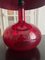 Red Vintage Glass Lamp from Ikea, 2000s 4