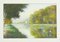 Gregory Davies, Landscape by the Water, anni '70, Pastello, Incorniciato, Immagine 1
