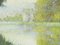 Gregory Davies, Landscape by the Water, anni '70, Pastello, Incorniciato, Immagine 3