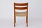 Mid-Century Teak Dining Chairs with Papercord Seats from EMC, Denmark, 1960s, Set of 6 9