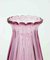 Pink Sommerso Glass Ribbed Vase by Archimede Seguso, Italy, 1970s 2