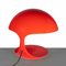Lámpara de mesa Cobra en rojo de Elio Martinelli, Italia, 1960, Imagen 3