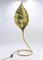 Vintage Brass Leaf Lamp by Tommaso Barbi for Bottega Gadda, Italy, 1970s 6