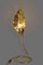 Vintage Brass Leaf Lamp by Tommaso Barbi for Bottega Gadda, Italy, 1970s 2