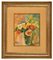 Giuseppe Margutti, Flower Vase, Oil on Canvas, Mid-20th Century, Framed, Image 1