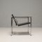 Black LC1 Chair by Pierre Jeanneret & Charlotte Perriand attributed to Cassina, 1960s 7