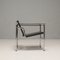 Black LC1 Chair by Pierre Jeanneret & Charlotte Perriand attributed to Cassina, 1960s, Image 7