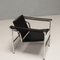 Black LC1 Chair by Pierre Jeanneret & Charlotte Perriand attributed to Cassina, 1960s 5