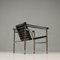 Black LC1 Chair by Pierre Jeanneret & Charlotte Perriand attributed to Cassina, 1960s 9