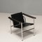 Black LC1 Chair by Pierre Jeanneret & Charlotte Perriand attributed to Cassina, 1960s 4