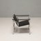 Chaise LC1 Noire par Pierre Jeanneret & Charlotte Perriand attribuée à Cassina, 1960s 6