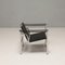 Schwarzer LC1 Stuhl von Pierre Jeanneret & Charlotte Perriand, Cassina zugeschrieben, 1960er 6