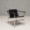 Black LC1 Chair by Pierre Jeanneret & Charlotte Perriand attributed to Cassina, 1960s 2