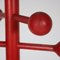 Red Stained Coat Rack, Italy, 1970s, Image 7