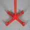 Red Stained Coat Rack, Italy, 1970s 4