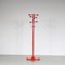 Red Stained Coat Rack, Italy, 1970s, Image 1