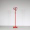 Red Stained Coat Rack, Italy, 1970s 2