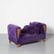 Royal Purple Chaise Longue, 1980s 4