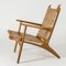 Mid-Century Ch 27 Lounge Chairs by Hans J. Wegner for Carl Hansen & Søn, 1950s, Set of 2 4
