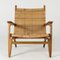 Mid-Century Ch 27 Lounge Chairs by Hans J. Wegner for Carl Hansen & Søn, 1950s, Set of 2 5