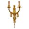 Gilded Sconces with Currency Curls Surmounted Cherubs, Set of 2 2