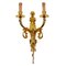 Gilded Sconces with Currency Curls Surmounted Cherubs, Set of 2, Image 2