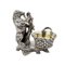 Witty Silver Salt Shaker with Bear from Workshop Grachev, 1889, Image 1