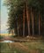 Alexandra Egorovna Makovsky, Edge of the Forest, 1887, Oil on Board, Framed 2