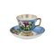 End of the 19th Century Tea Cup and Saucer from Factory Kuznetsov, Russia 1
