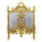 20th Century Louis XVI Fireplace Screen in Gilded Bronze 1