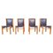 Mid-Century Modern Leather Dining Chairs attributed to Ilmari Tapiovaara, 1970s, Set of 4, Image 1