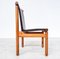 Mid-Century Modern Leather Dining Chairs attributed to Ilmari Tapiovaara, 1970s, Set of 4 7
