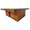 Mid-Century Modern Wooden Coffee Table Mod. 454 Il Castello attributed to Mario Bellini, 1970s 4