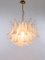 Vintage Petal Chandelier in Clear and White Murano Glass, Italy, 1970s, Image 8