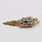 Pendant in 14k Gold and Silver with Rose Cut Diamonds, Late 800s, Image 3