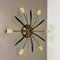 Italian Brass Theatre Ceiling Light Flush Mount by Gio Ponti in the style of Stilnovo, Italy, 1950s 5
