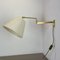 Minimalist Adjustable Swing Arm Brass Wall Light in the style of Stilnovo, Italy, 1970s, Image 2
