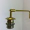Minimalist Adjustable Swing Arm Brass Wall Light in the style of Stilnovo, Italy, 1970s 12