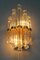 Crystal Glass and Brass Wall Lamp by Honsel, Germany, 1980s, Image 3