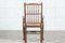 English Bobbin Oak & Ash Rush Dining Chairs, 1940s, Set of 10 8