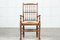 English Bobbin Oak & Ash Rush Dining Chairs, 1940s, Set of 10 4